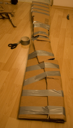 Gebrochenes Paddel in der Freestyle-Verpackung